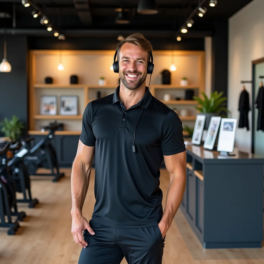 Zona de entrenamiento con bicicletas de spinning y espejos en la pared.